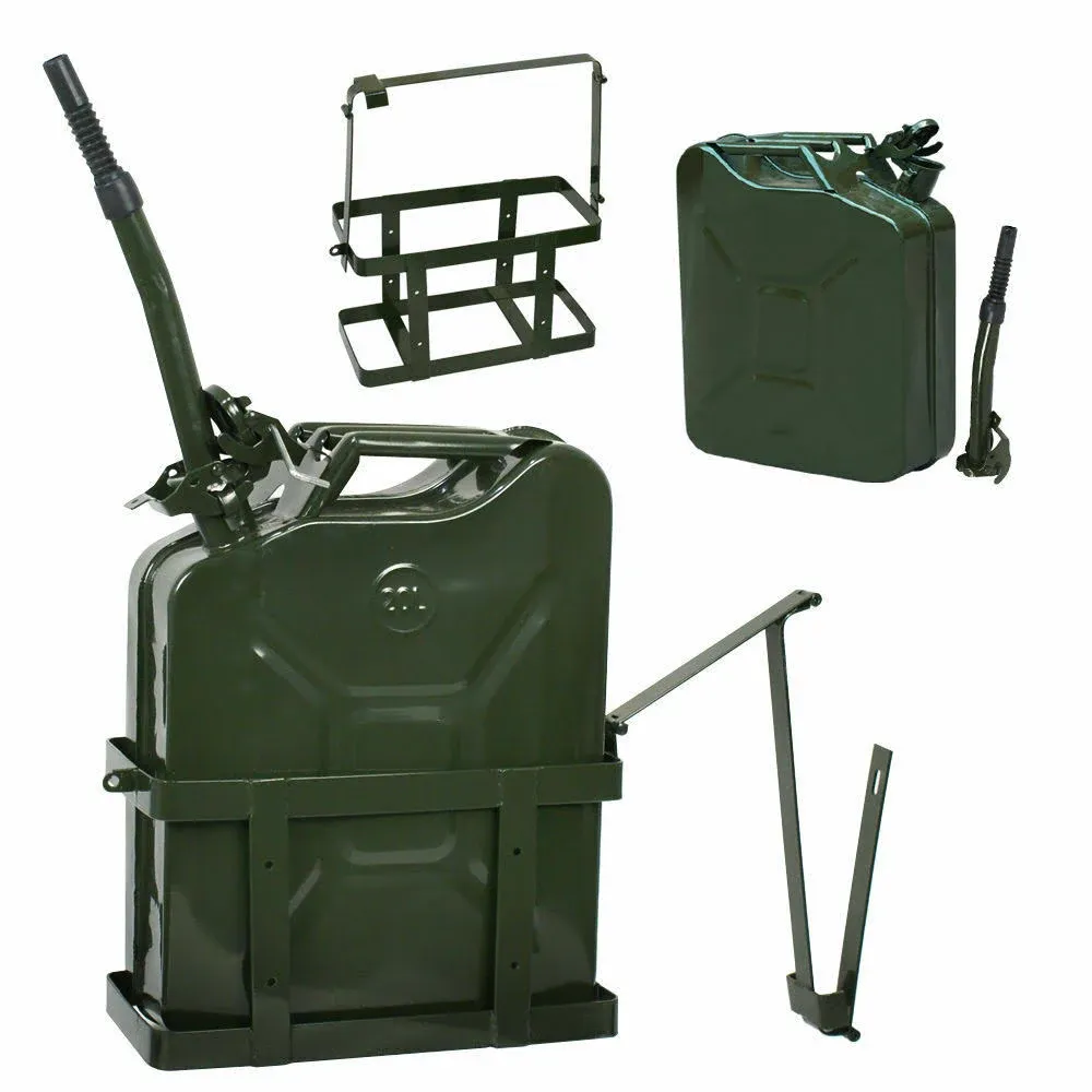 5 Gallon Metal Tank, Jerry Can - (20L Green)