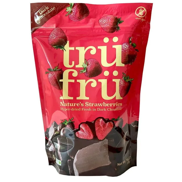 Tru Fru Dark Chocolate Covered Strawberries (16 Ounce)Tru Fru Dark Chocolate Covered Strawberries (16 Ou…