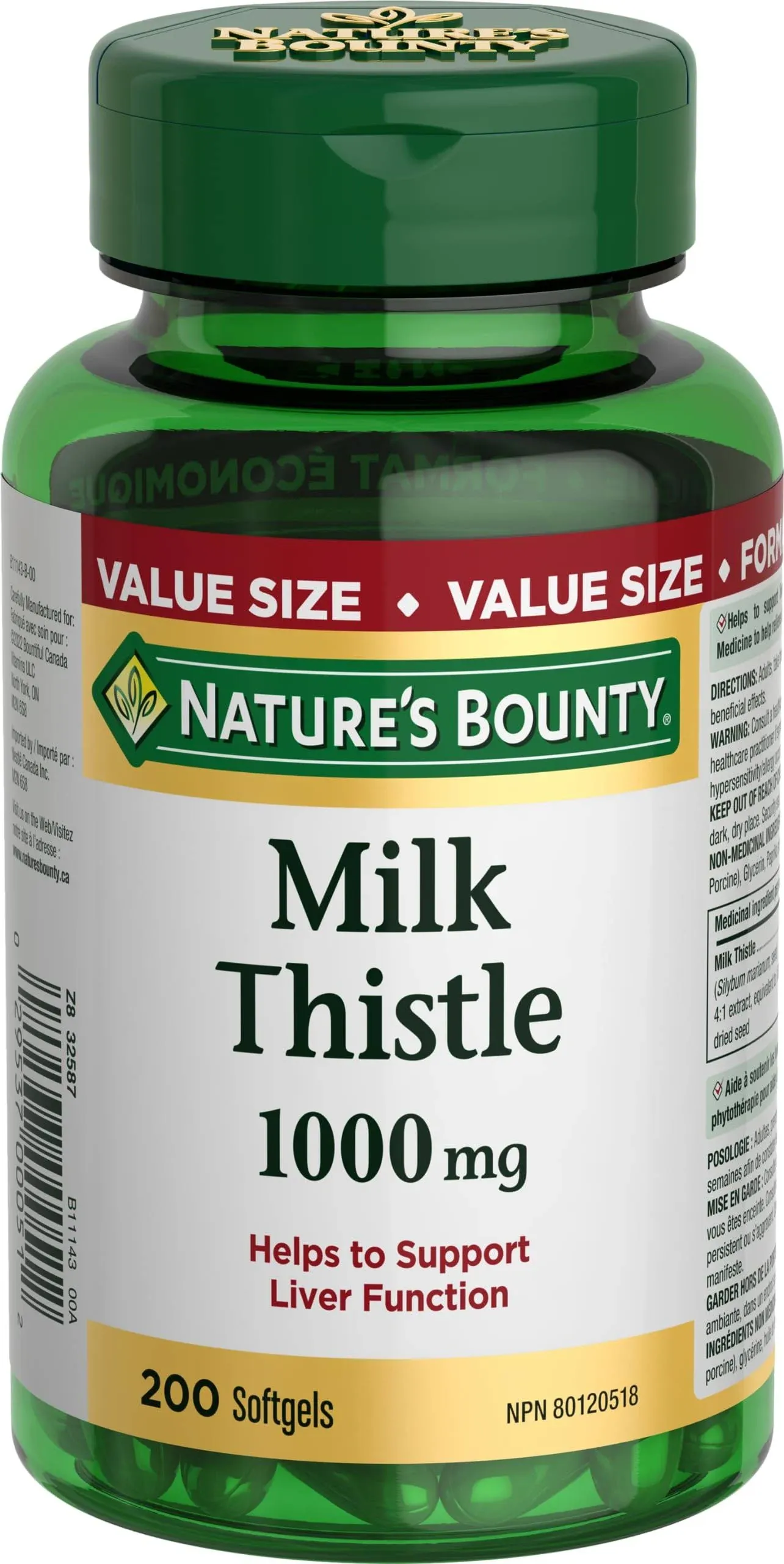 Nature's Bounty Milk Thistle Capsules