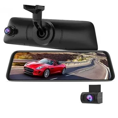 9.35''1080P OEM Rear View Mirror Camera: Recording Wide View Back Up Camera for Cars, Smart Full Touch Screen Stream Media Backup Camera with Super Night Vision for Trucks,Vans, SUVS (AUTO-VOX T9)