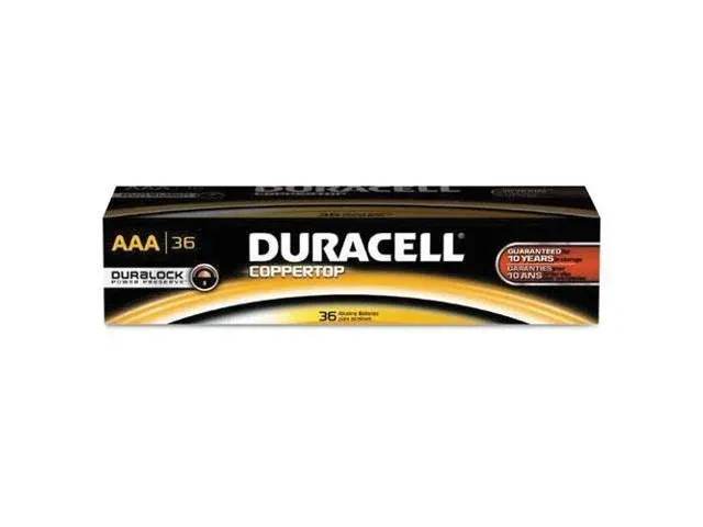 Duracell Coppertop AAA Alkaline Batteries, 24/Box