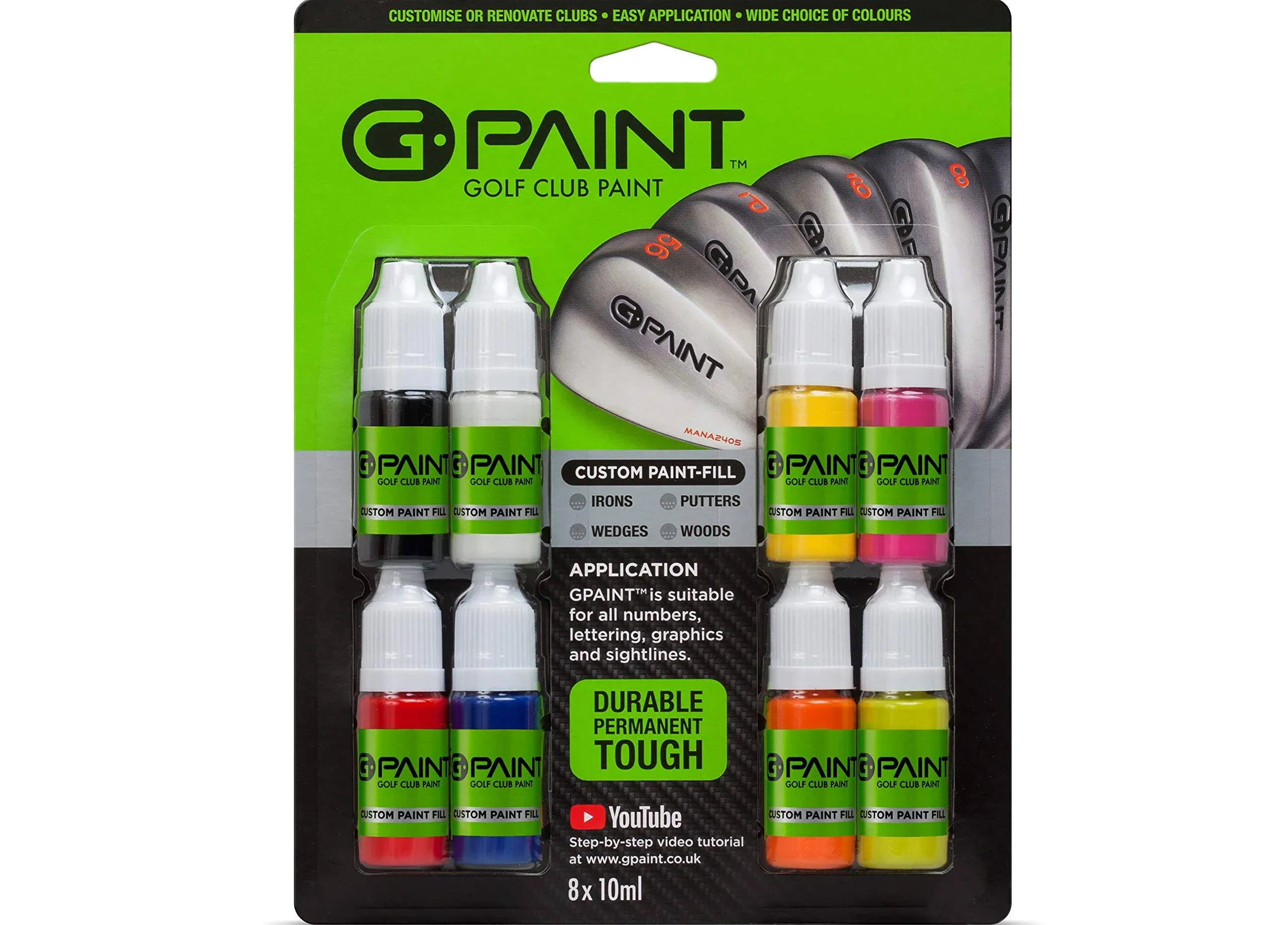 G-Paint Golf Club Paint Touch Up, Fill in, Customize or Renovate Your Clubs - 8 ...