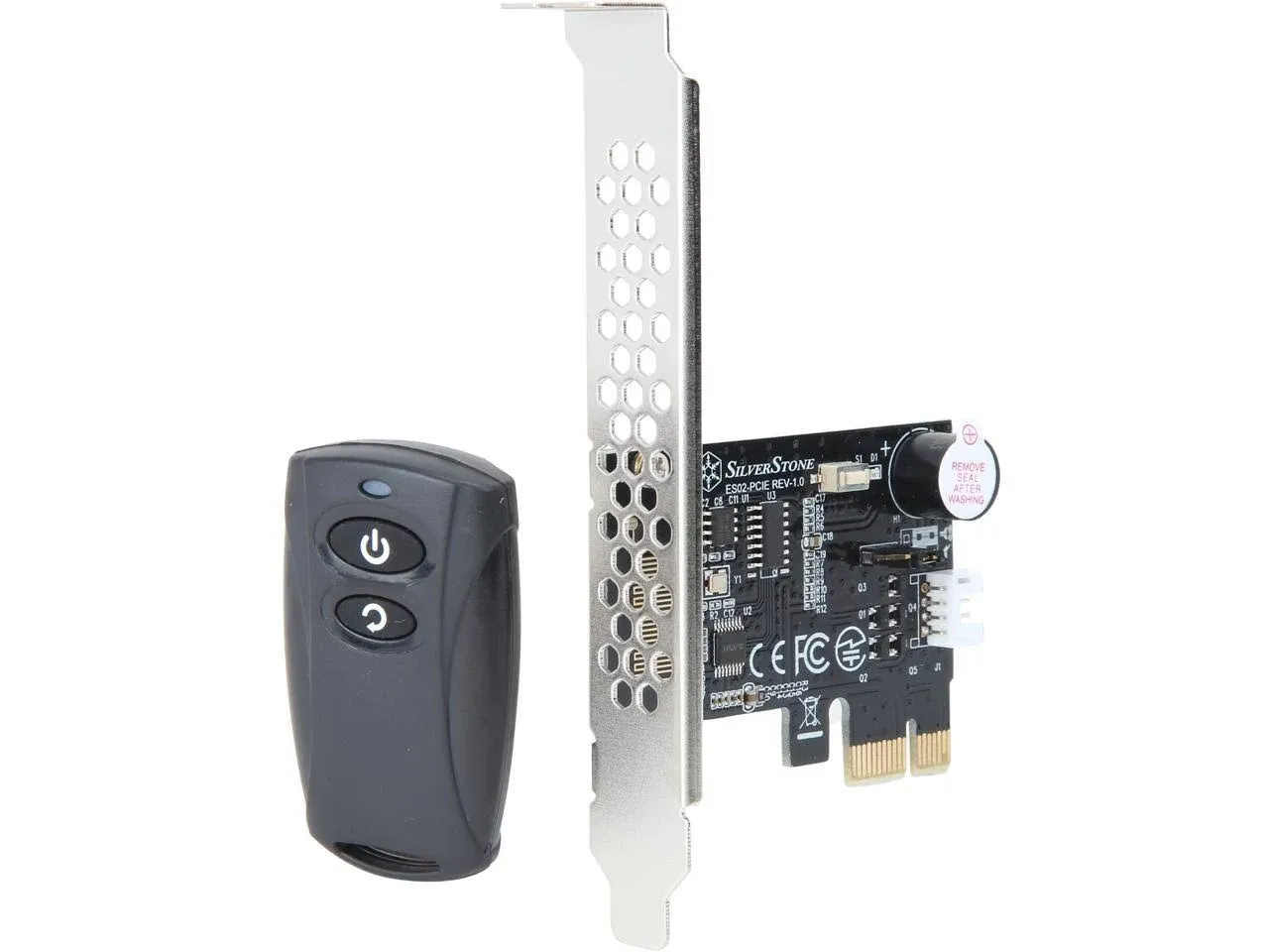 Silverstone Tek 2.4G Wireless Power Remote with Power/Reset Function and Audio Feedback ES02-PCIE