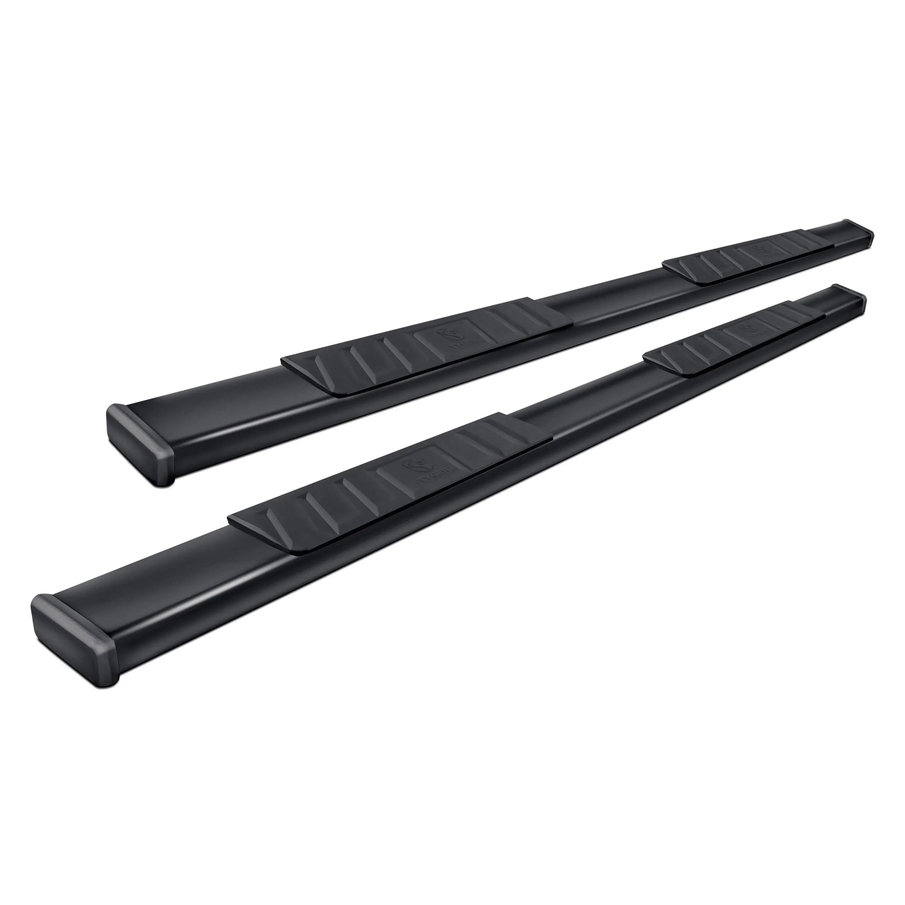 Tyger Auto TG-RS2F40088 Riser 4inch Black Side Step Nerf Bars for 09-14 Ford F150 ...