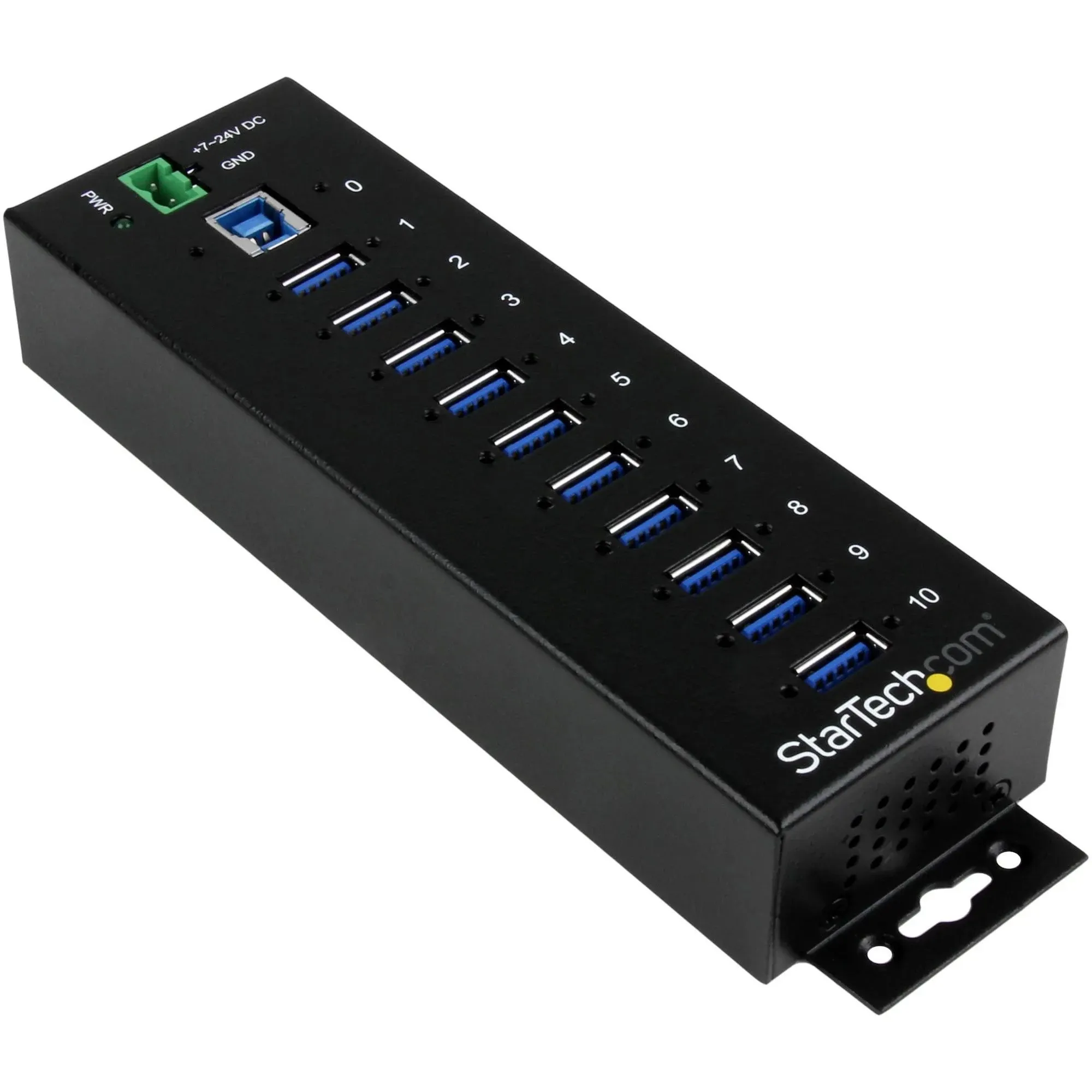 StarTech.com ST1030USBM 10-Port Industrial USB 3.0 Hub - ESD Surge