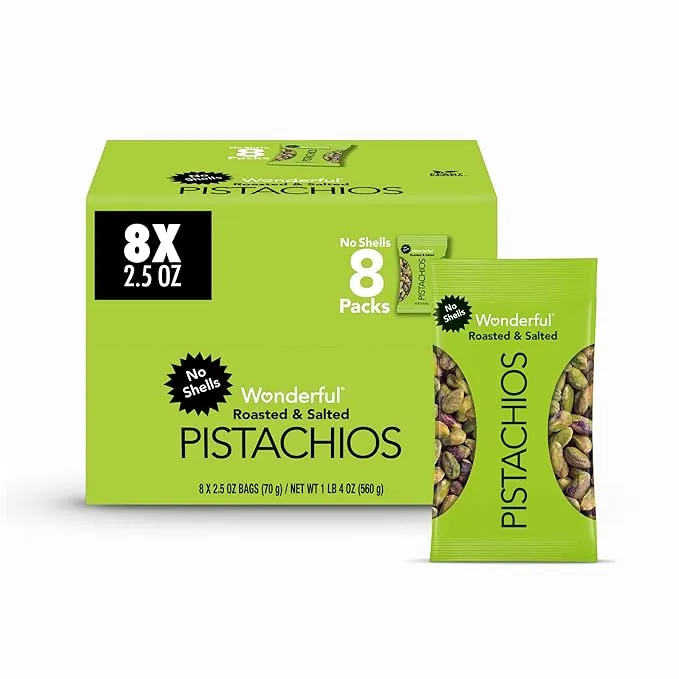 Wonderful Pistachios No Shells 3 Flavors Mixed Variety Pack of 32 075 Ounce Roasted Salted Nuts 14 Chili Roasted 9