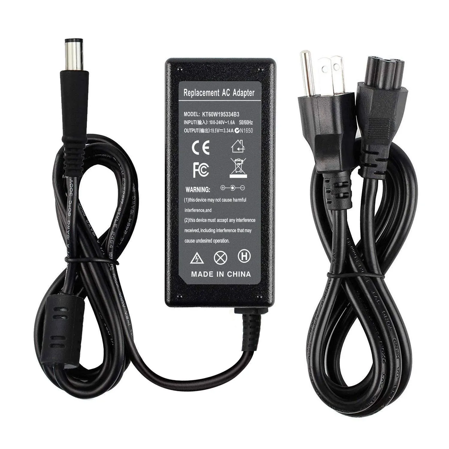 Laptop LA65NS2-01 19.5V 3.34A/4.62A Pa-12 AC Charger for Dell Inspiron 15 3520 3521 3531 3541 3542 3537 15R 5520 5521 7520 N4010 N4110 N5010 N5110