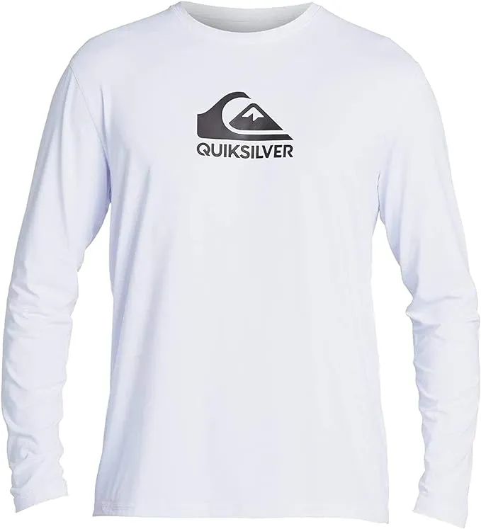 Quiksilver Men's Standard Solid Streak Long Sleeve Rashguard UPF 50 Sun Protection Surf Shirt