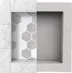 Shower Niche, Shower Insert, Bathroom Niche, 12x12 Inch, Install Size 13x13, Niche For Shower Wall, Shower Niche Insert Tile Ready, Recessed Shower Shelf, Bathroom Niche For Shower, Tile Niche