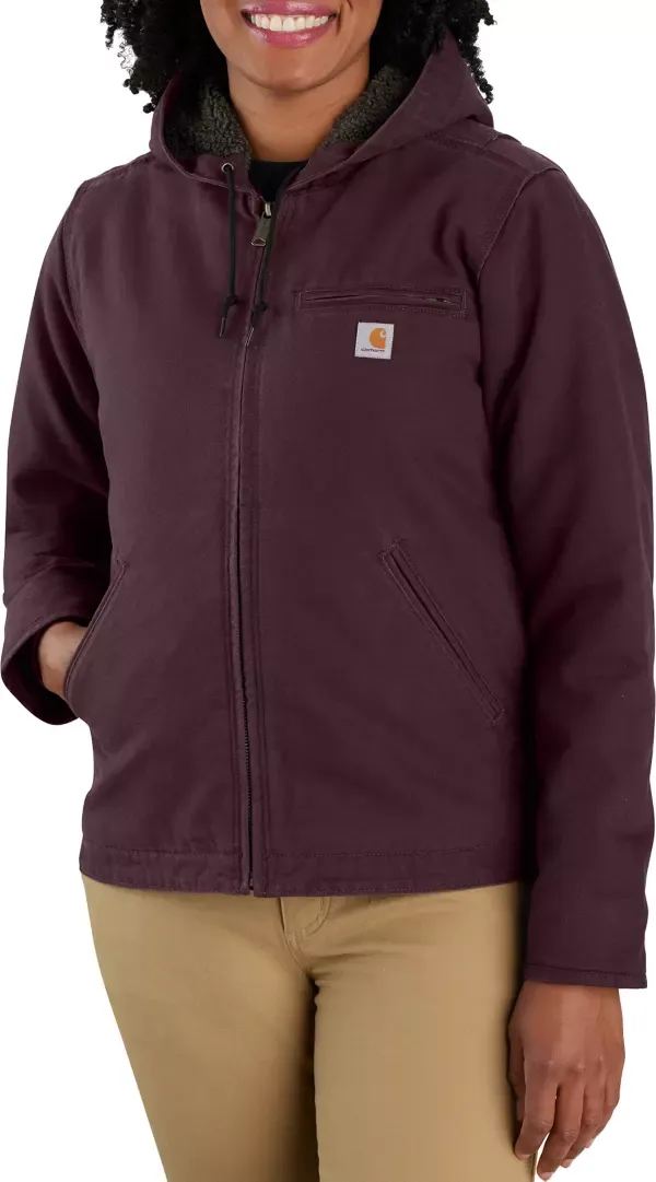 Carhartt Women's Washed Duck Sherpa Lined Jacket