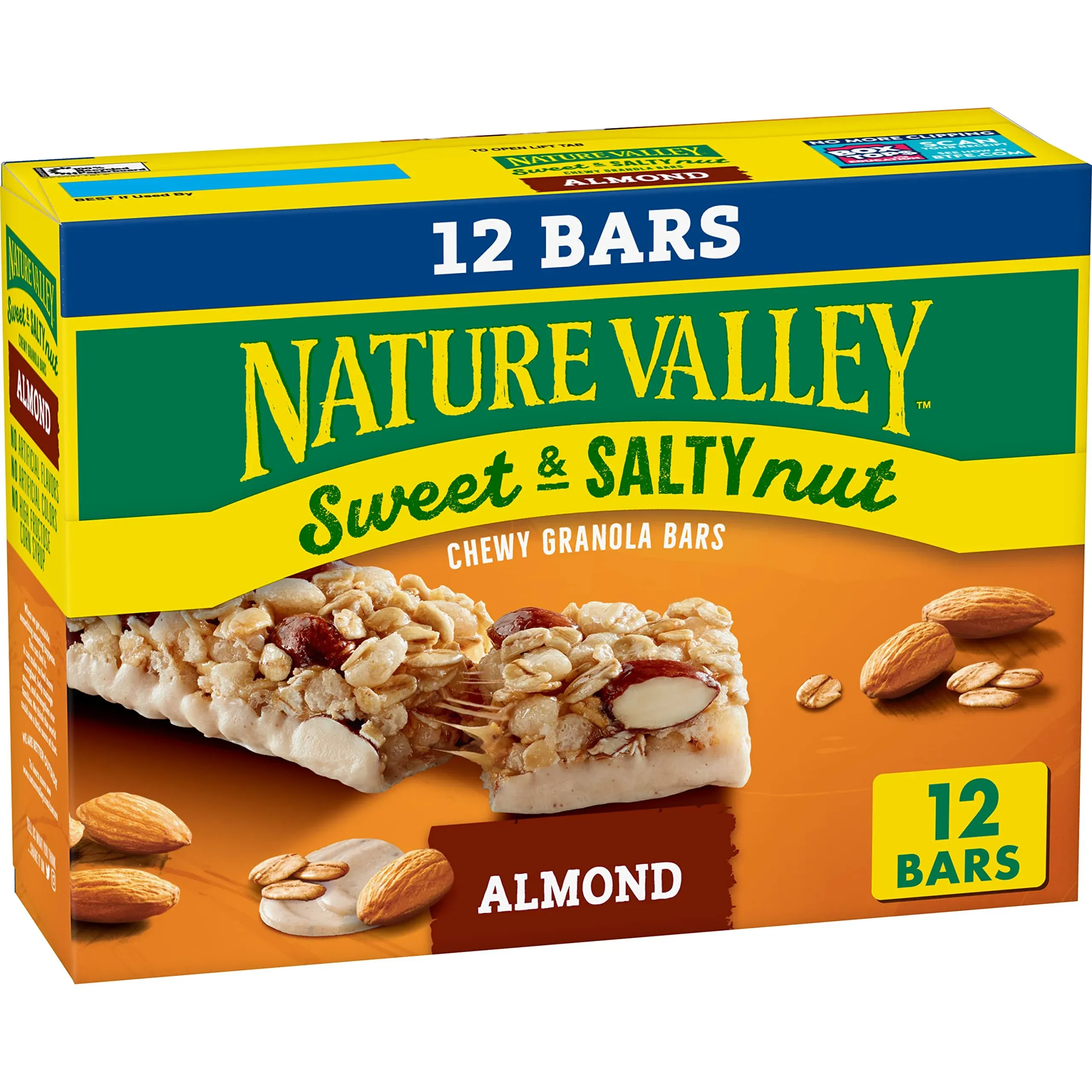 Nature Valley Granola Bars, Sweet and Salty Nut, Almond, 12 ct