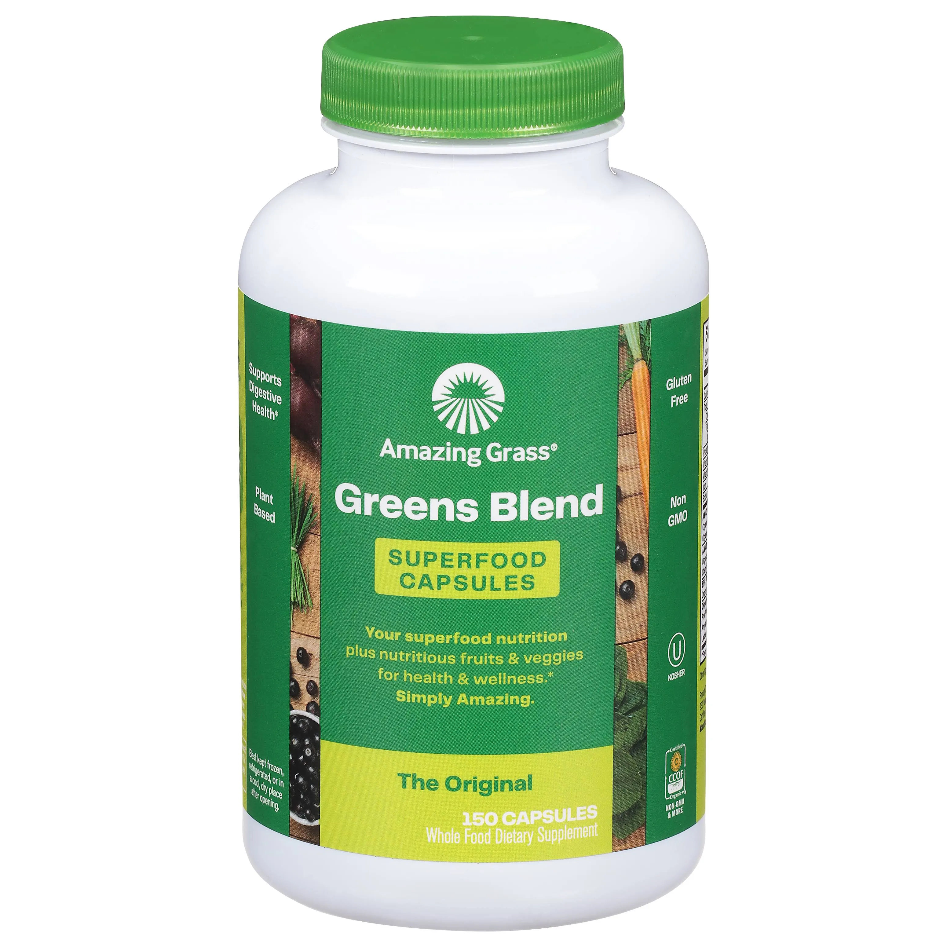 Amazing Grass Green Superfood, Vegetarian Capsules, 650 mg - 150 Count