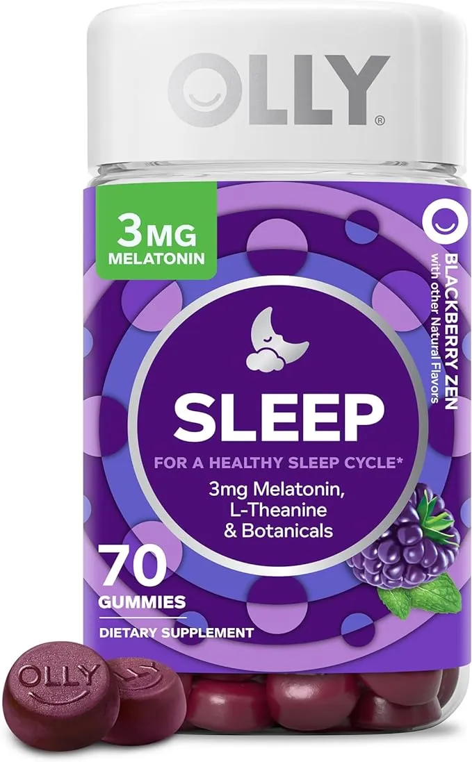 OLLY 3mg Melatonin Sleep Gummies - Blackberry Zen