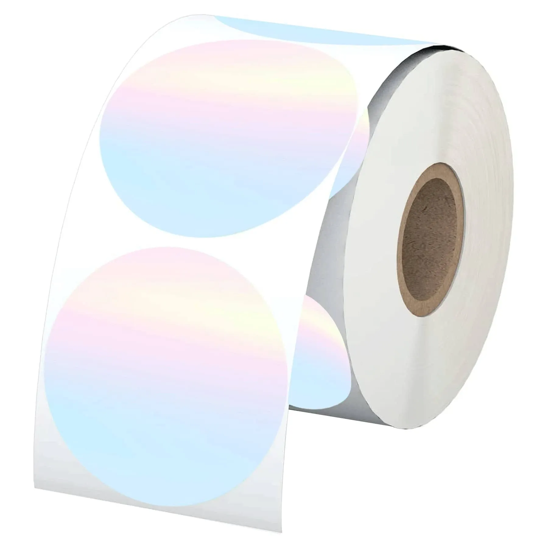 Direct Thermal Labels Stickers Round Watercolor Round Small Busine... FMBI Sales