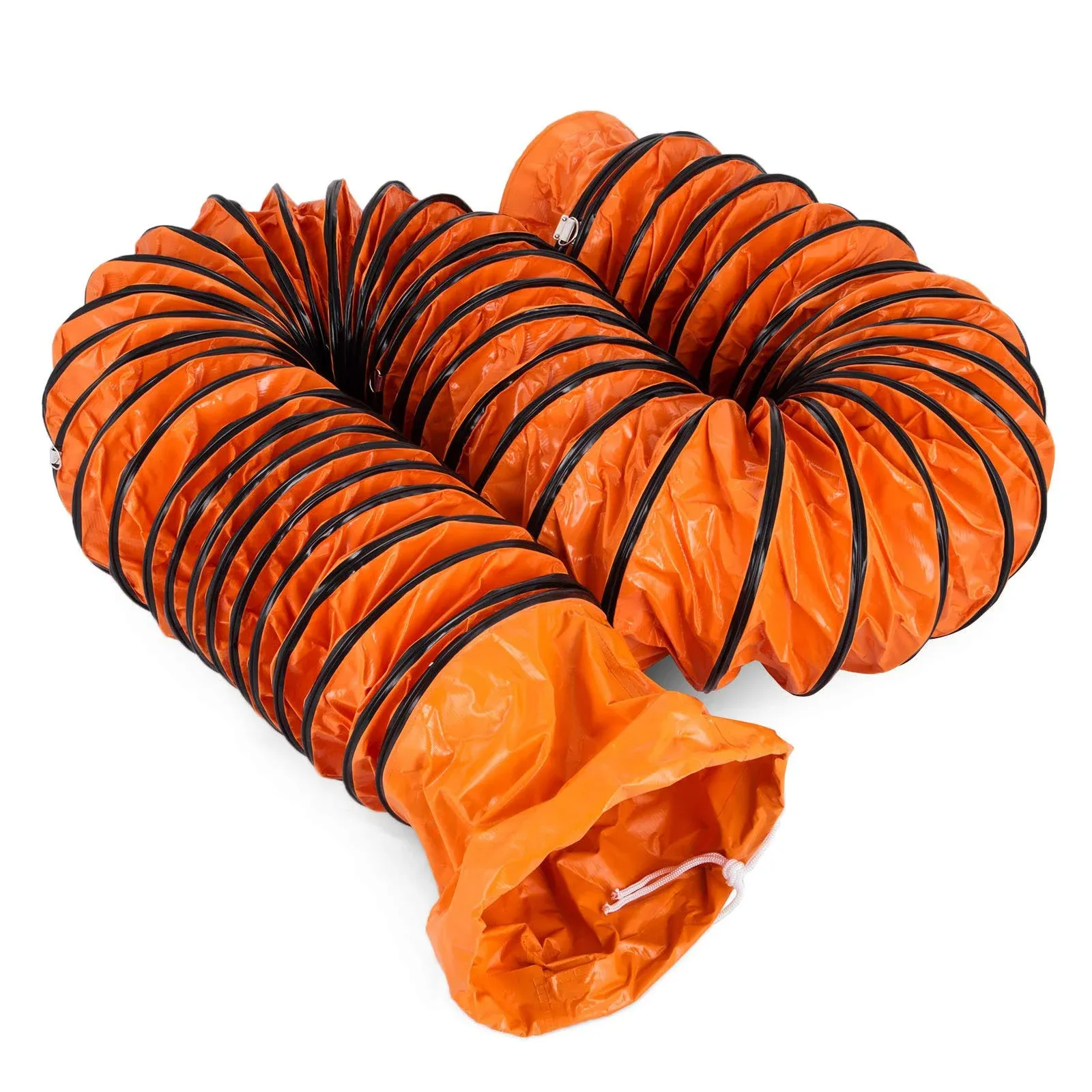 12&#039;&#039; PVC Flexible Ducting 32FT/9.8m Fit Ventilator Hoses Strong Flame Retardant