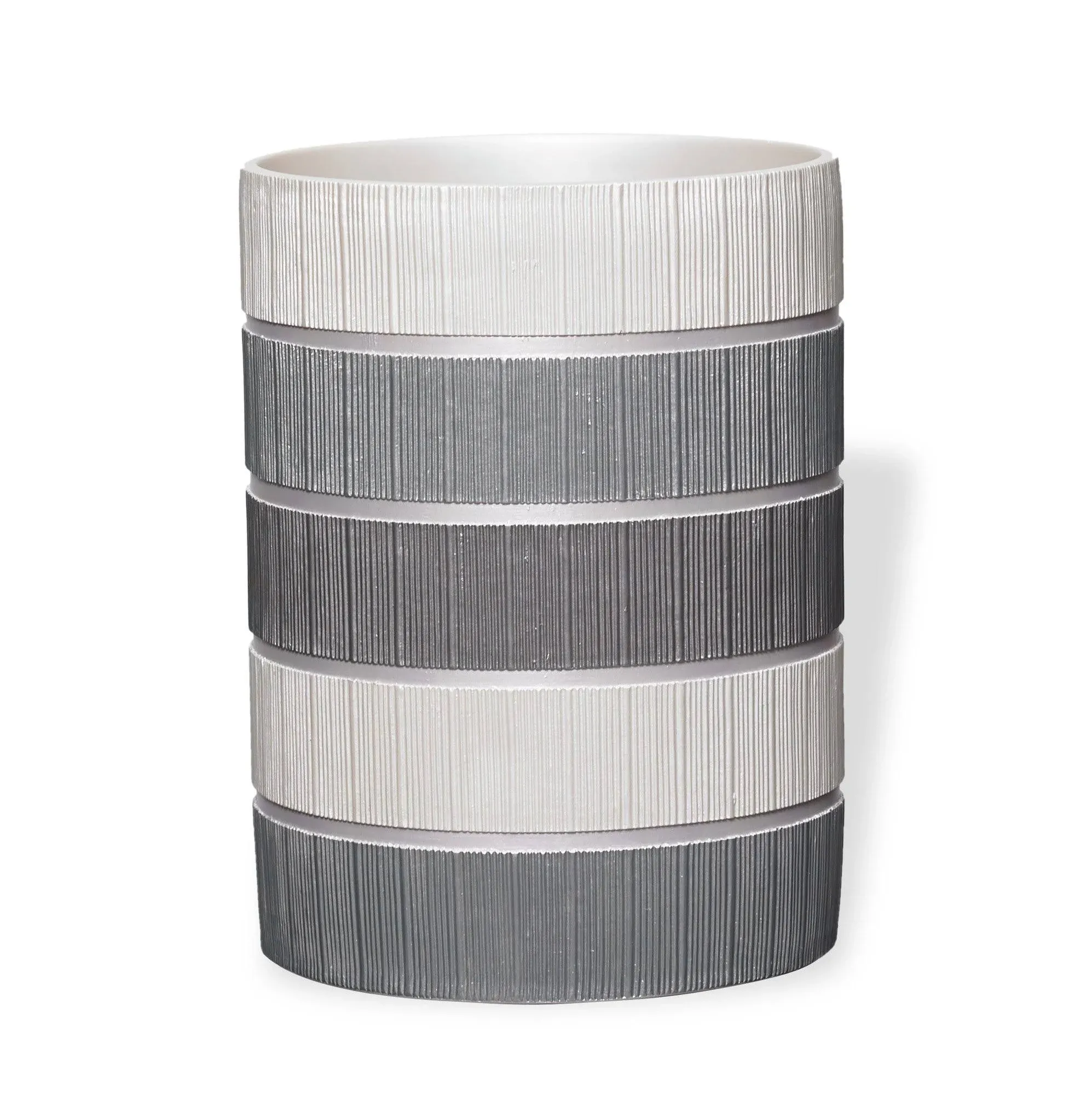 Modern Line Waste Basket Grey