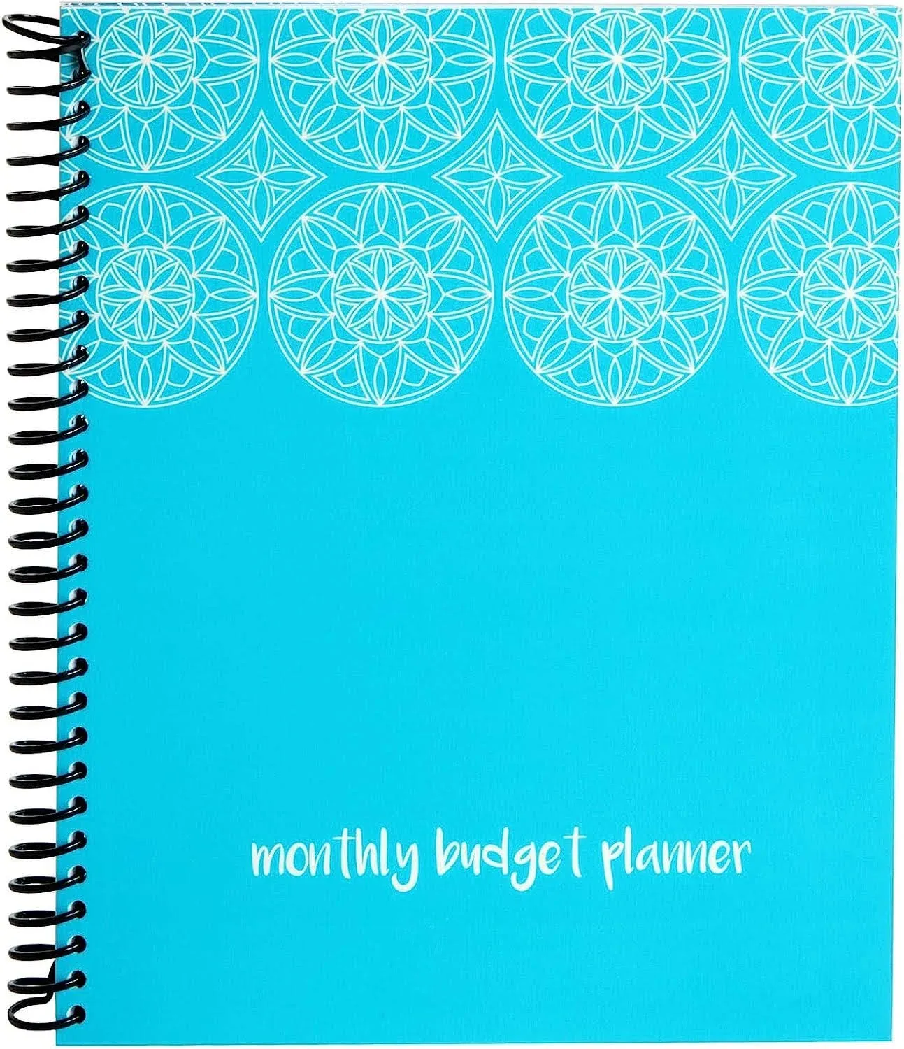 Blue Monthly Budget Planner, Bill Organizer with 24 Pockets for Receipts, Hom...