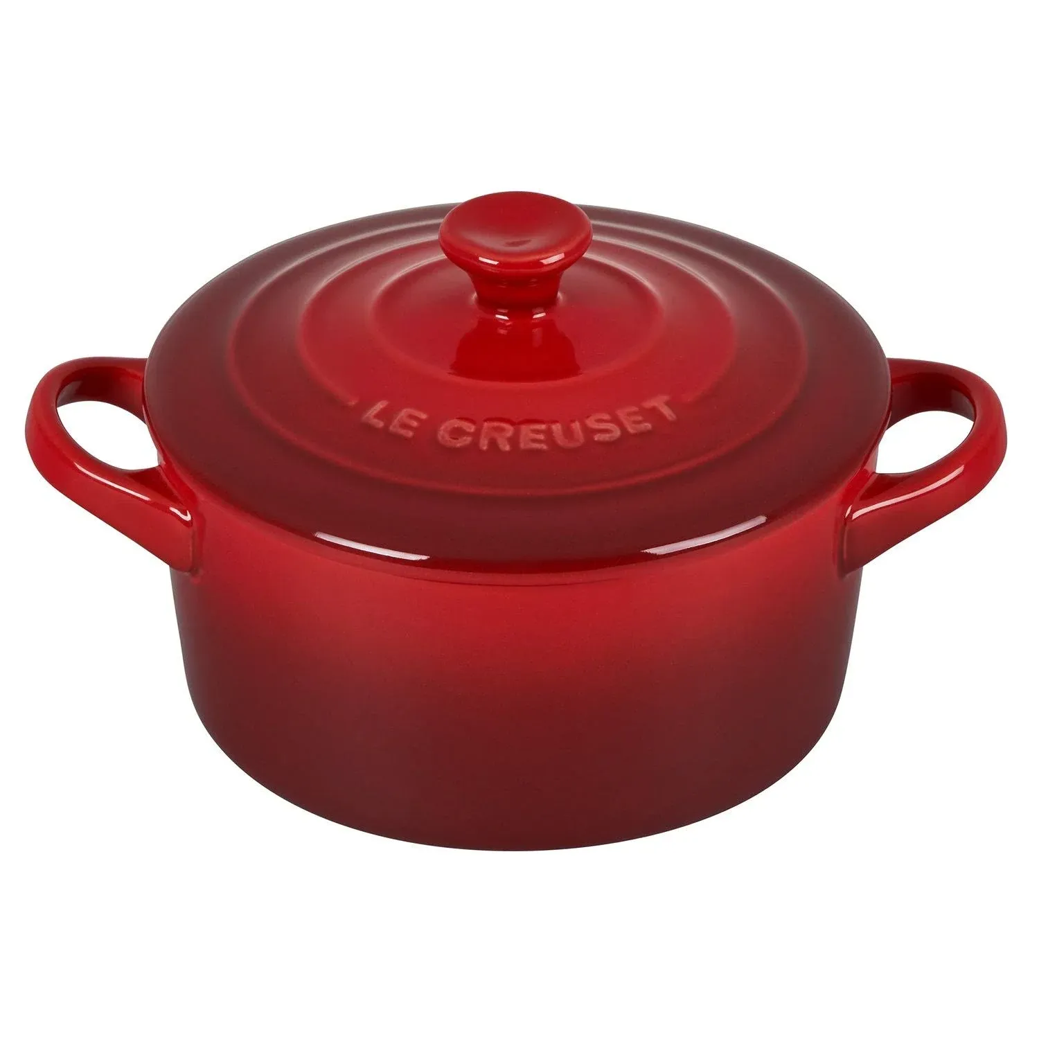 Le Creuset Mini Round Cocotte | Stoneware Olive, 8 fl. oz.