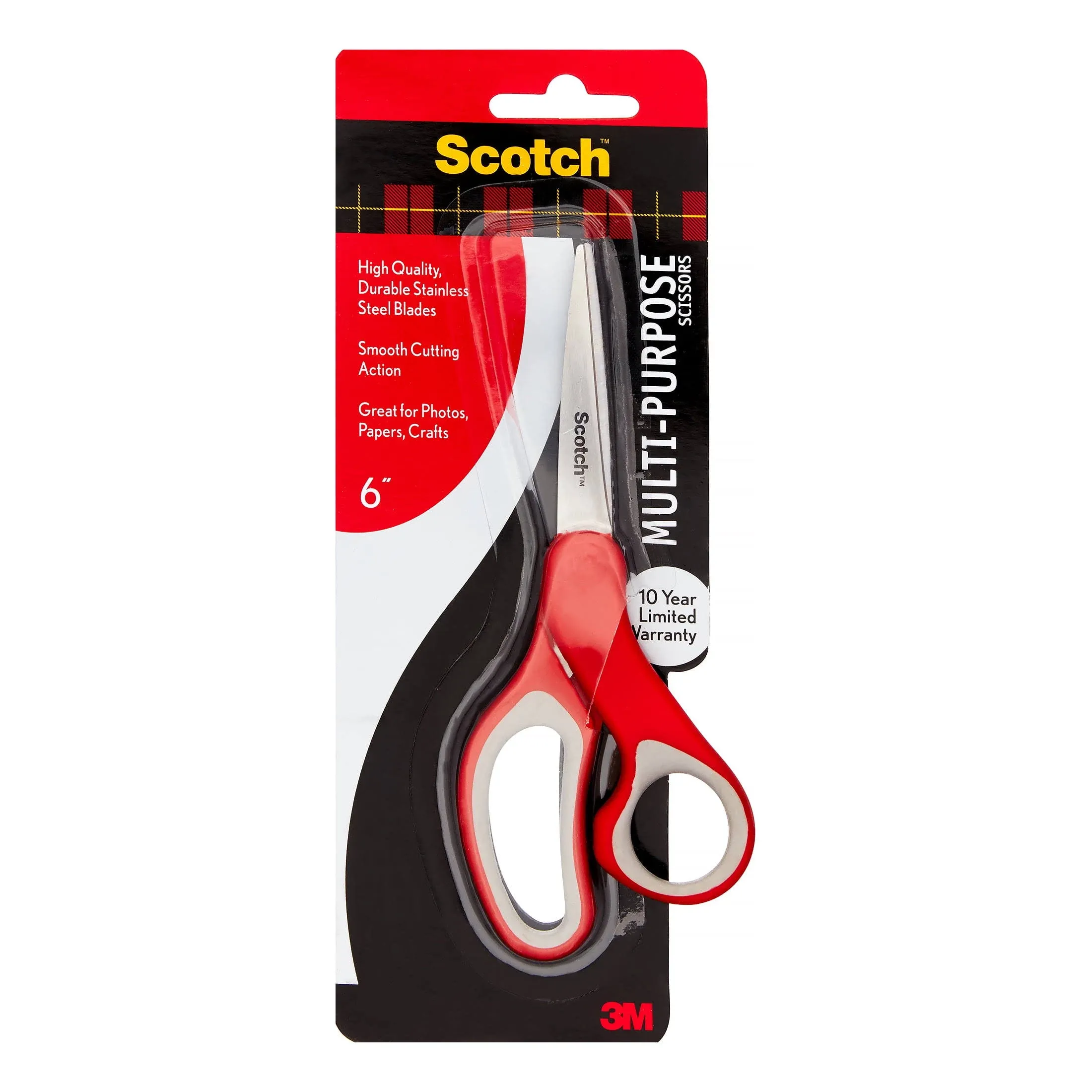 Scotch 6" Multi-Purpose Scissors, Great for Everyday Use (1426)