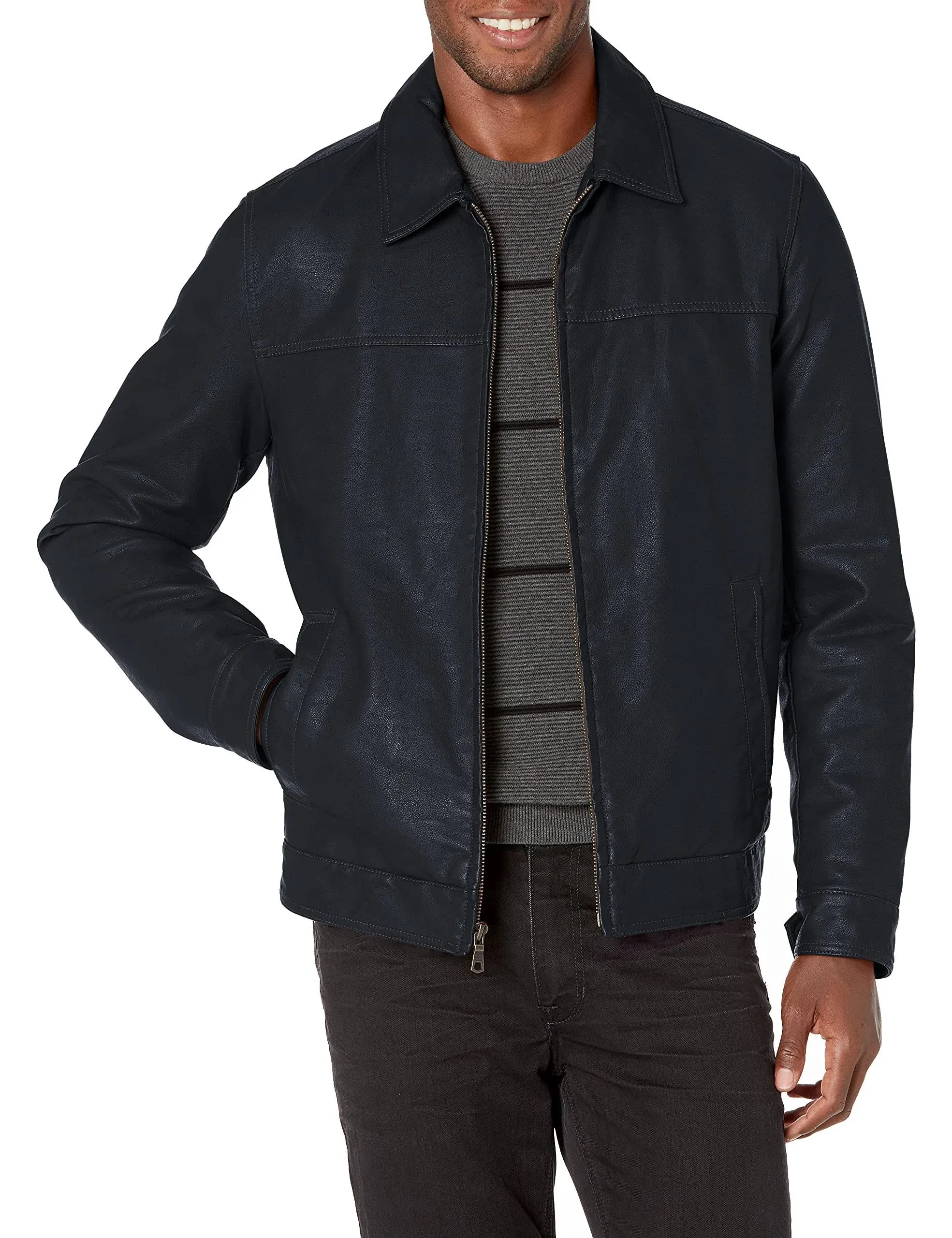 Tommy Hilfiger Men's Classic Faux Leather Jacket