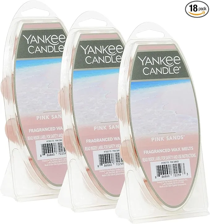 Yankee Candle Pink Sands 3-Pack Wax Melts Light Pink