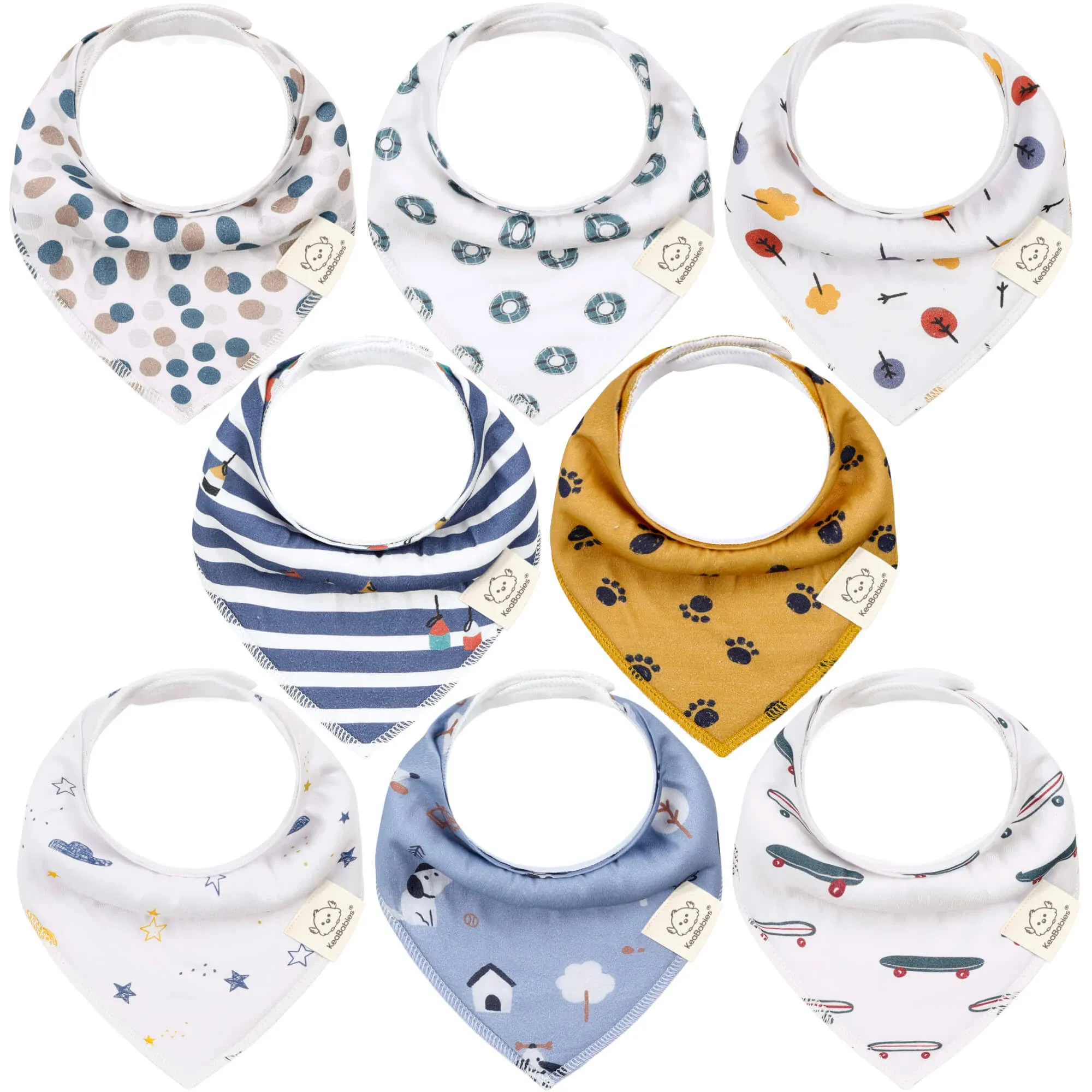 Organic Baby Bandana Bibs, Toddler Teething Bibs | KeaBabies