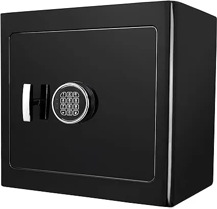 BARSKA Black Keypad Jewelry Safe Black Interior