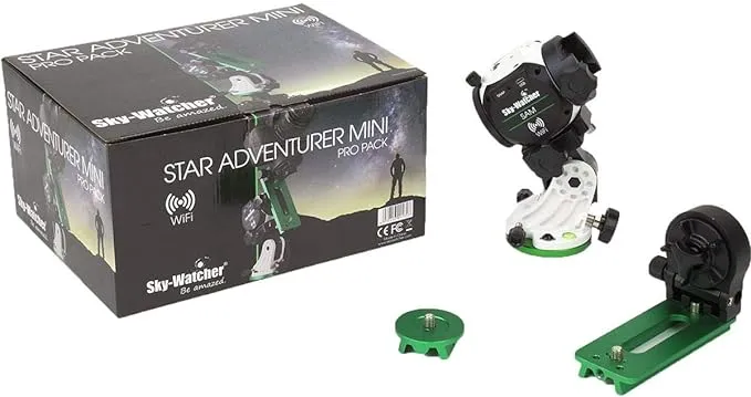 Sky Watcher Star Adventurer Mini Pro Pack – Motorized DSLR Night Sky Tracker Equatorial Mount For Nightscapes, Time-lapse, and Panoramas