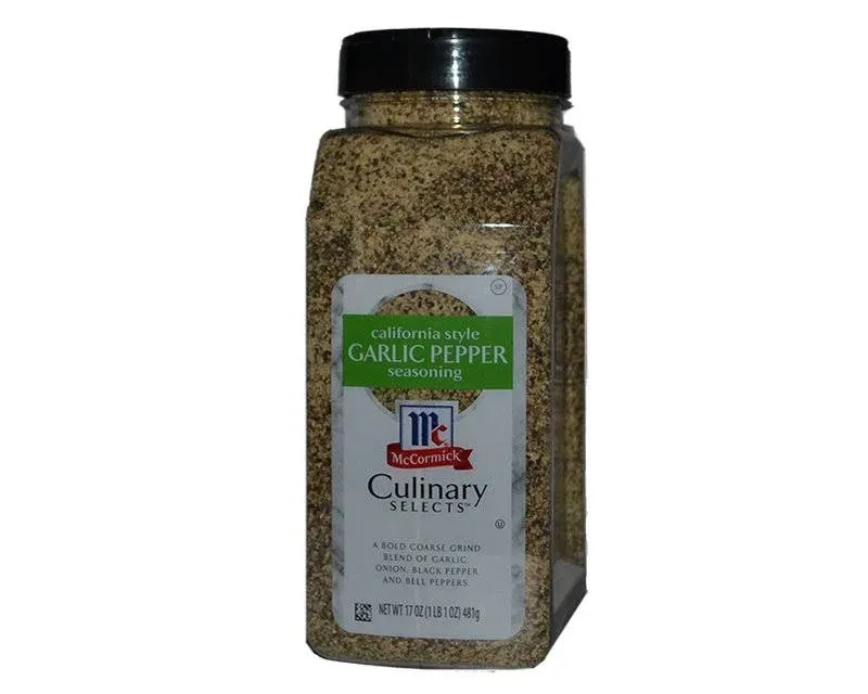 McCormick California Style Garlic Pepper with Red Bell & Black Pepper Coarse Grind Seasoning - 17 oz