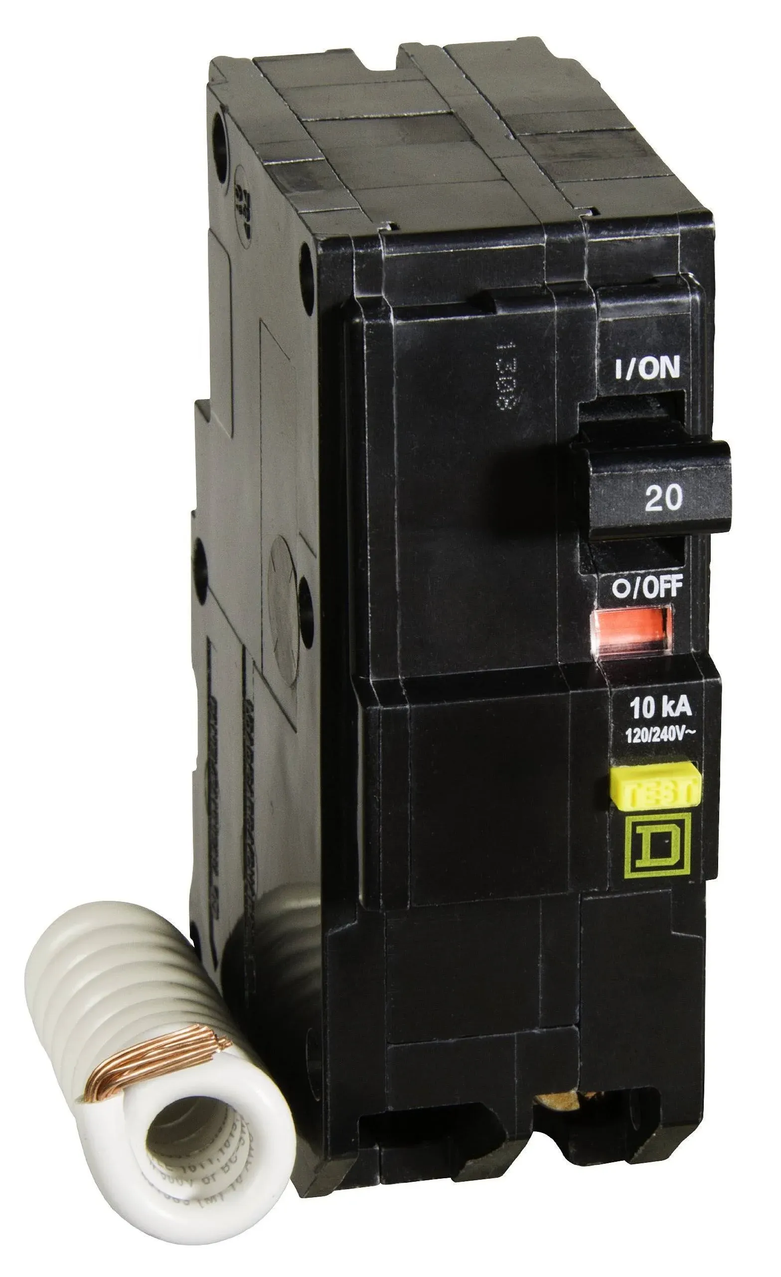 Square D QO220GFICP 20 Amp 2-Pole GFCI Breaker