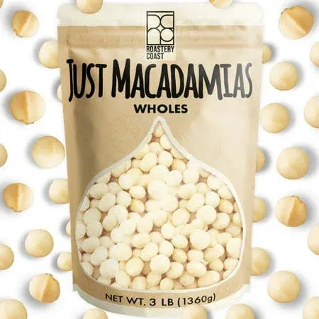 Just Macadamia Nuts Raw, Non-GMO Project Verified, Certified GL