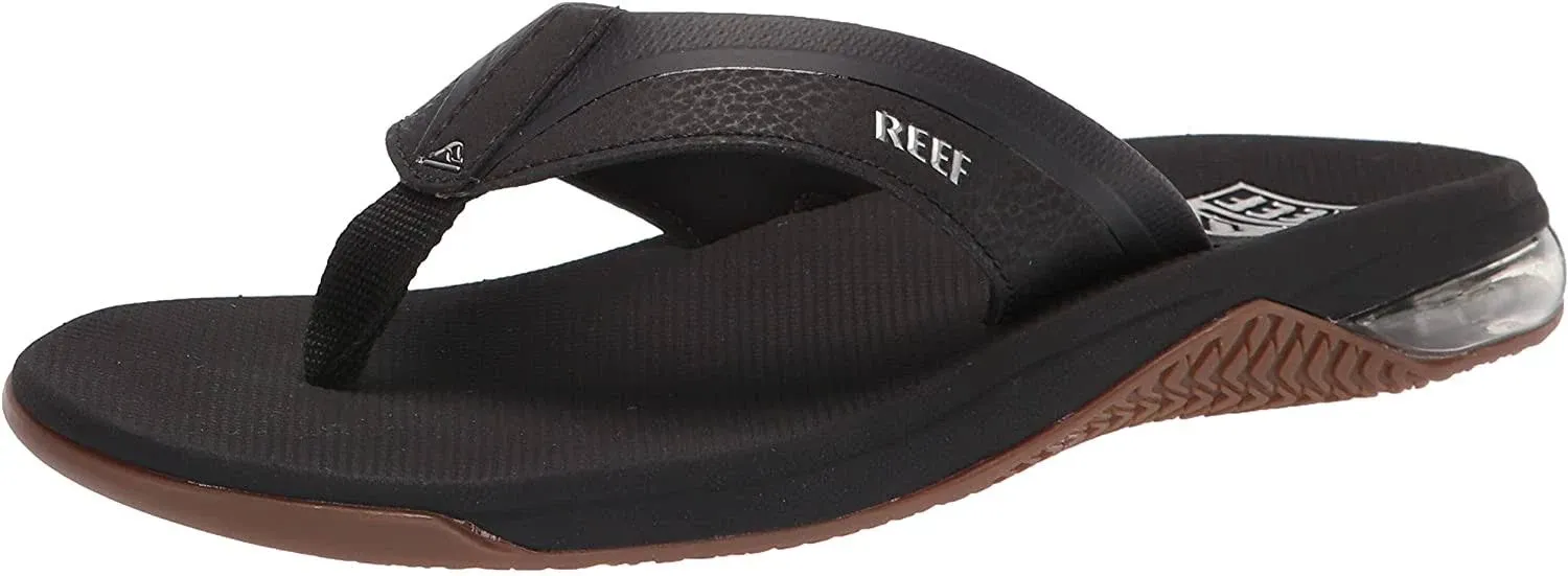 Reef Men's Sandals Anchor, Black/Silver, 9