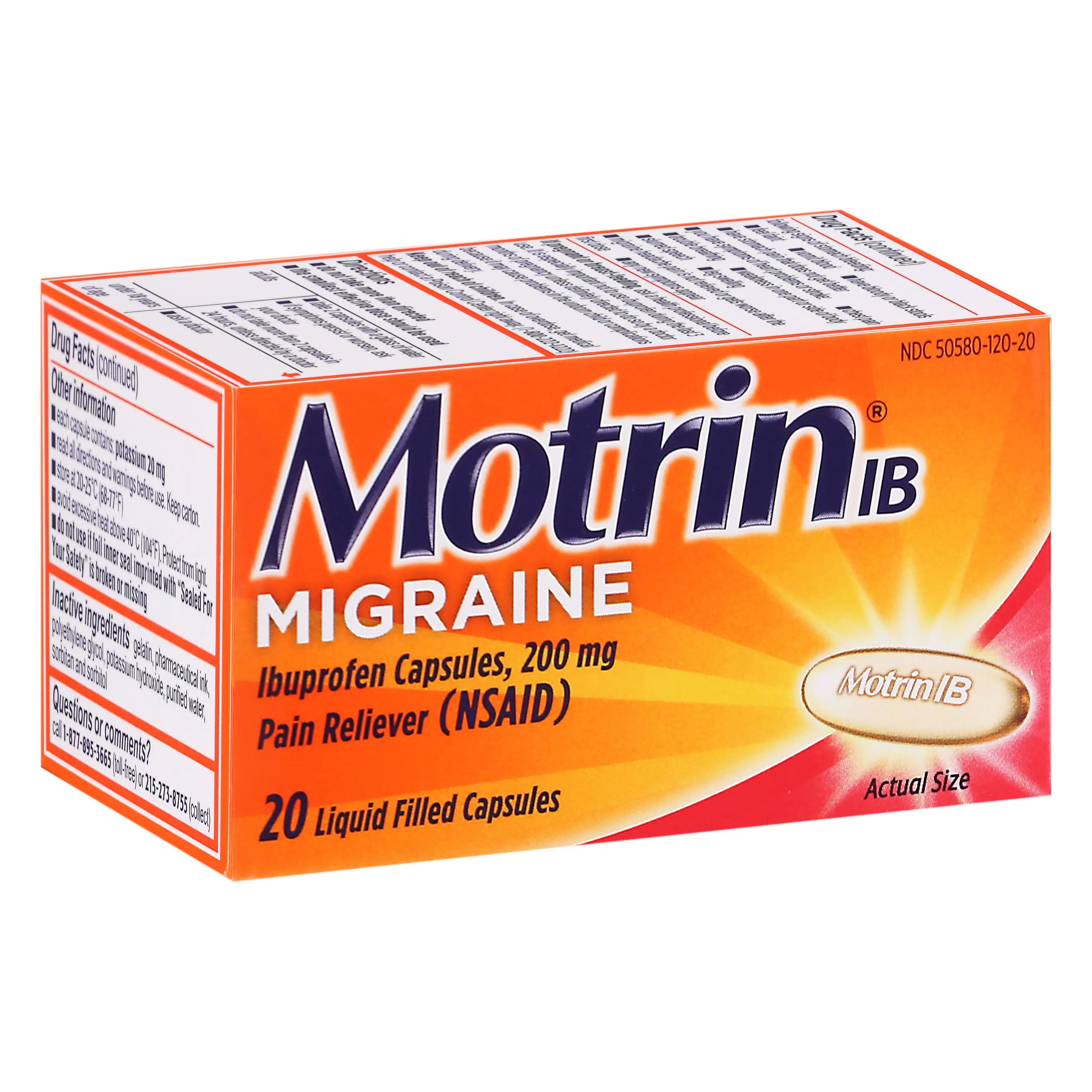 Motrin IB Migraine Liquid Filled Caps