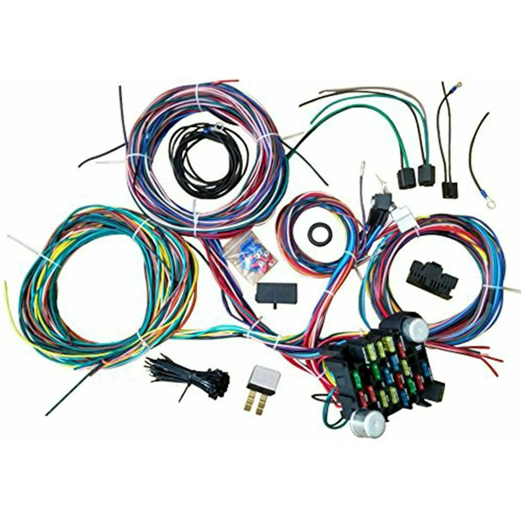 A-Team Performance - 21 Standard Circuit Universal Wiring Harness Kit - Muscl...