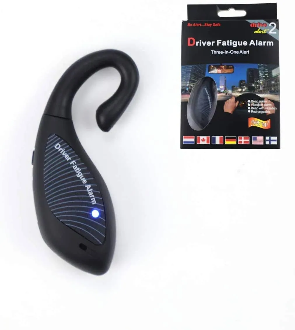 Driver Fatigue Alarm 3 in 1 Inside Sleep Alarm for Drivers Security Guards Nap Zapper Alarm Security Car Alarm System Drivers Security Guards Anti Sleep Alarm nap Alert