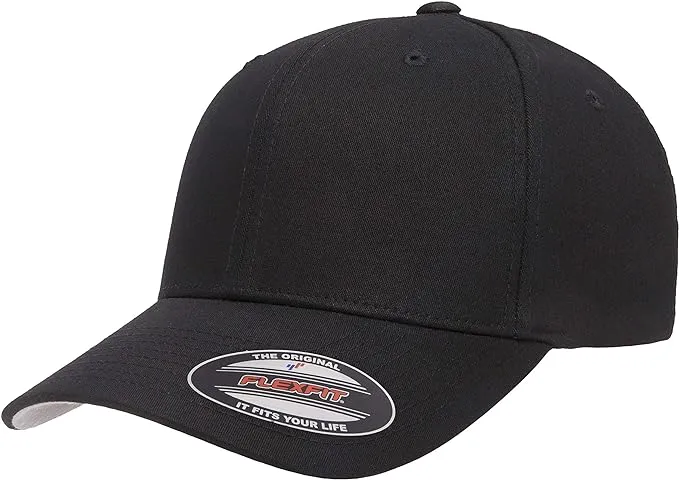 Flexfit 5001 Cotton Twill Cap - Black - L/XL