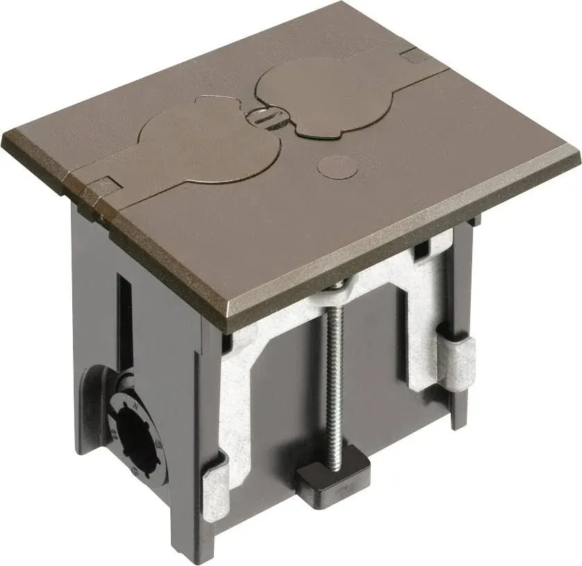 Arlington FLBAF101BR-1 Adjustable Floor Box Up to 2&#034; Height