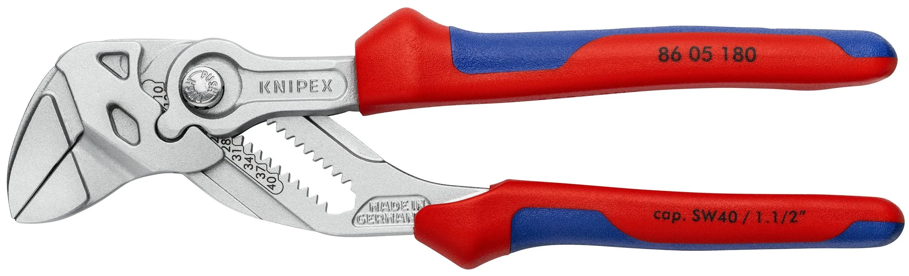 Knipex Plier Wrench 1-Piece+Adjust<wbr/>able Tightening Tool+Comfort Grip Handles