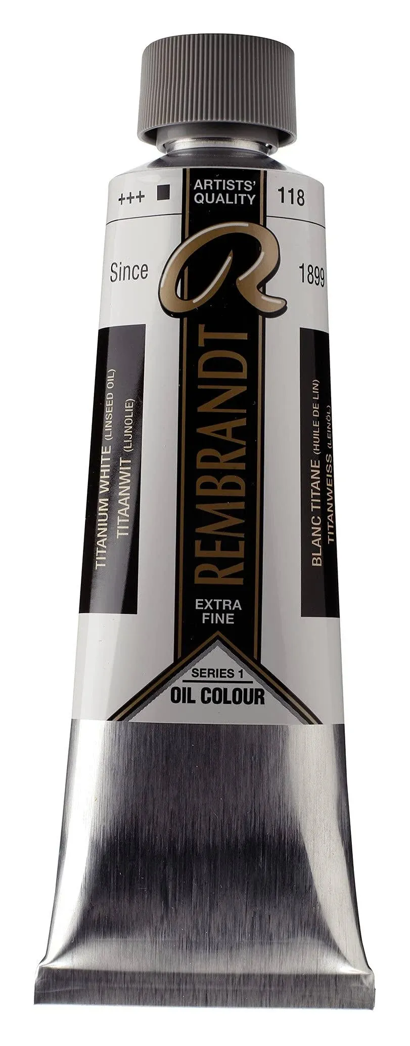 Rembrandt Artists' Oil Color - Titanium White (Linseed), 150 ml tube