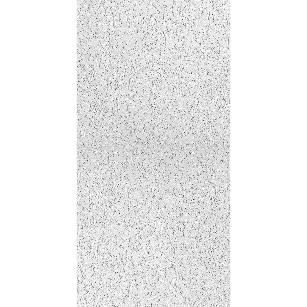 USG 280 Fifth Avenue Series CTN Ceiling Panel, 48 in L, 24 in W, 5/8 in Thick, Directional Fissured Pattern, White - pack of 8