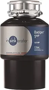 Insinkerator Badger 1HP Garbage Disposal, 1 HP