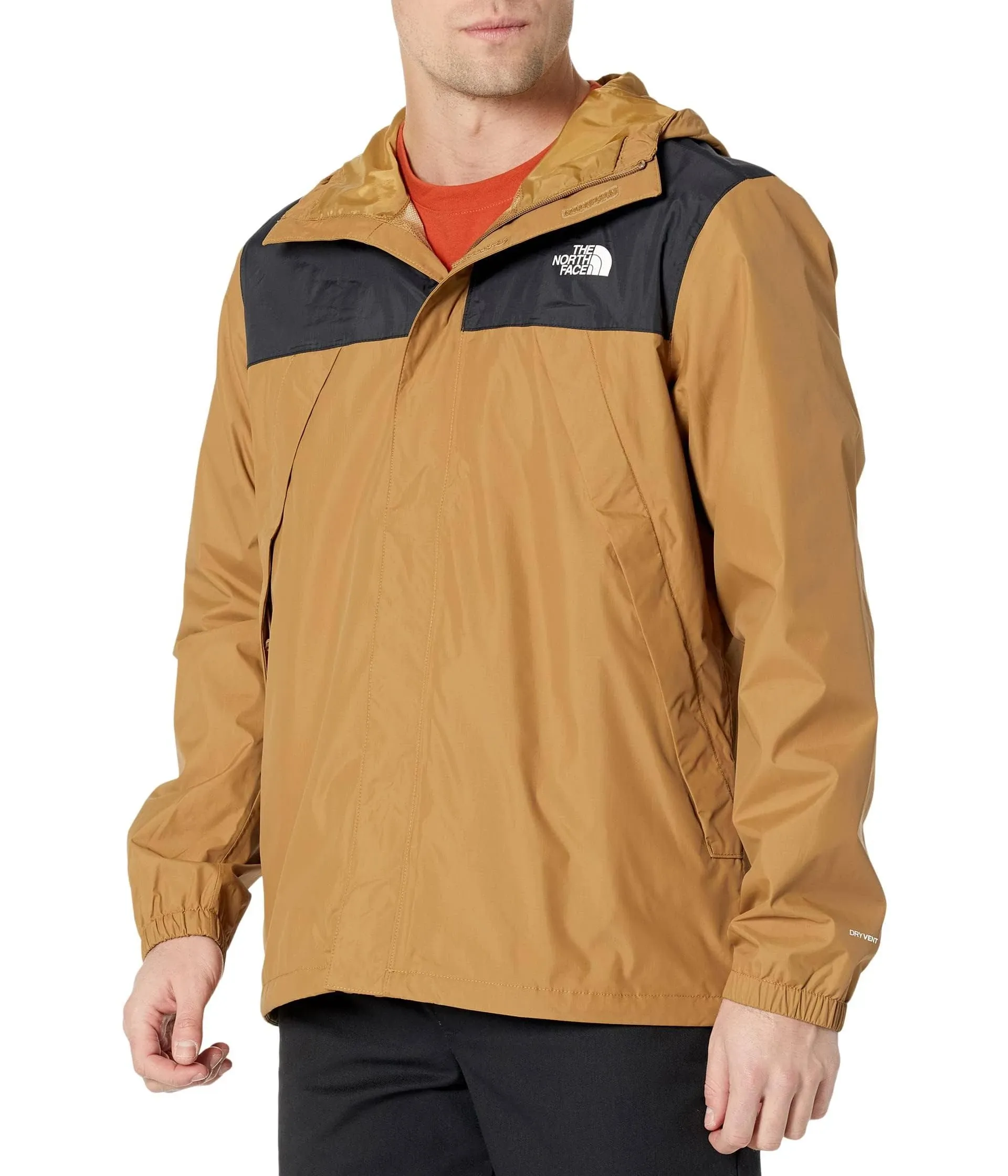 THE NORTH FACE Antora Mens Jacket TNF Black/Utility Brown Sz S