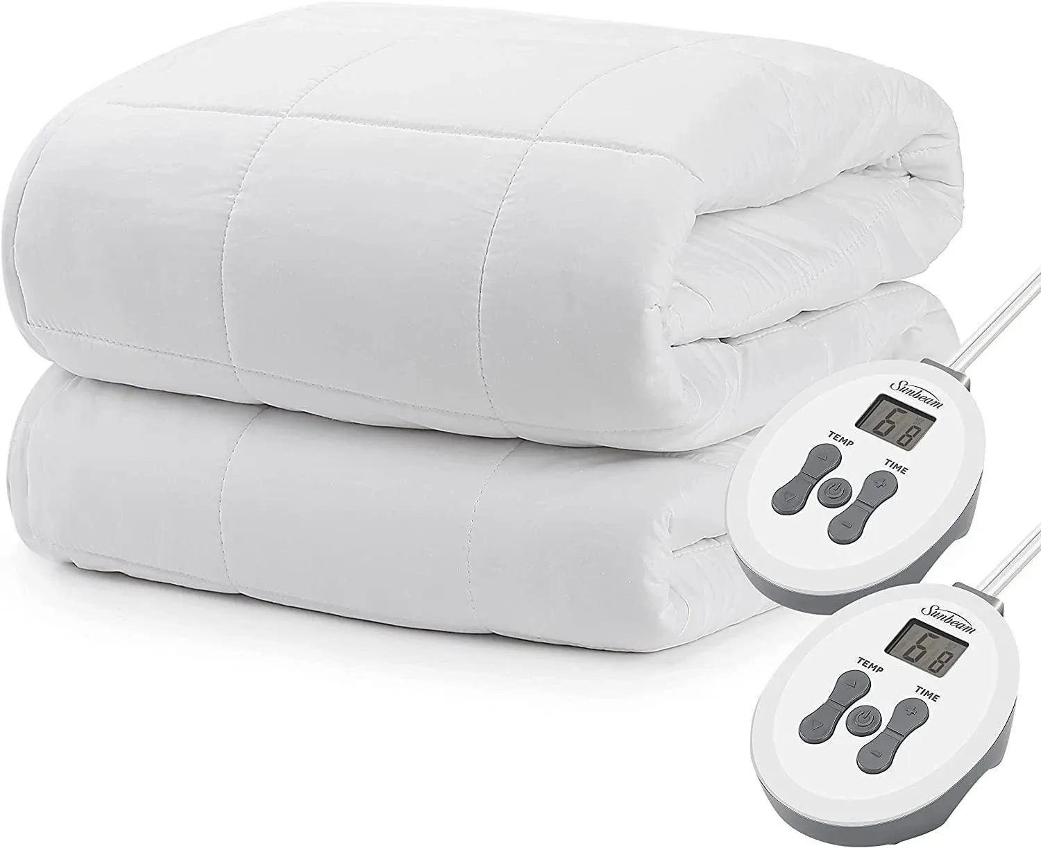 Sunbeam Premium Luxury Quilted Electric Heated Mattress Pad - Queen Size