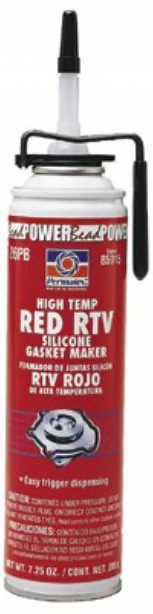 Permatex 85915 High-Temp Red RTV Silicone Gasket, 7.25 oz. PowerBead Can