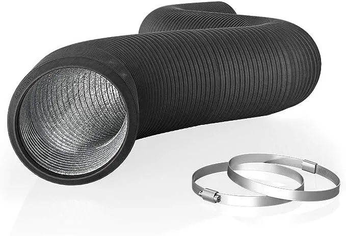 AC Infinity Flexible 4-Inch Aluminum Ducting, Heavy-Duty Four-Layer Protection, 25-Feet Long for Heating Cooling Ventilation and Exhaust