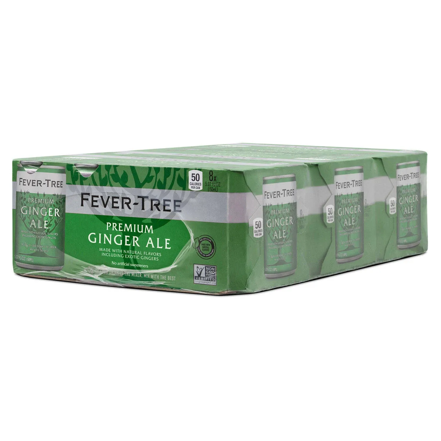 Fever-Tree Premium Ginger Ale Cans, No Artificial Sweeteners, fl