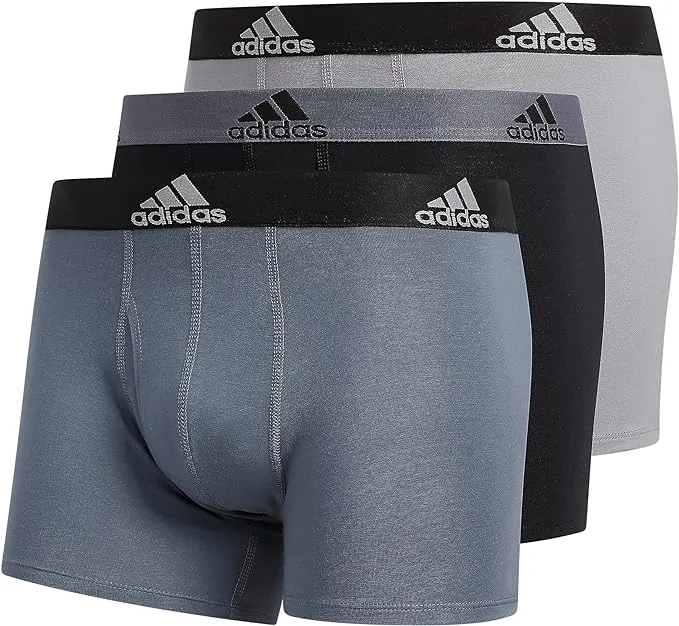 adidas Men's Stretch Cotton Trunk Underwear (3-Pack)