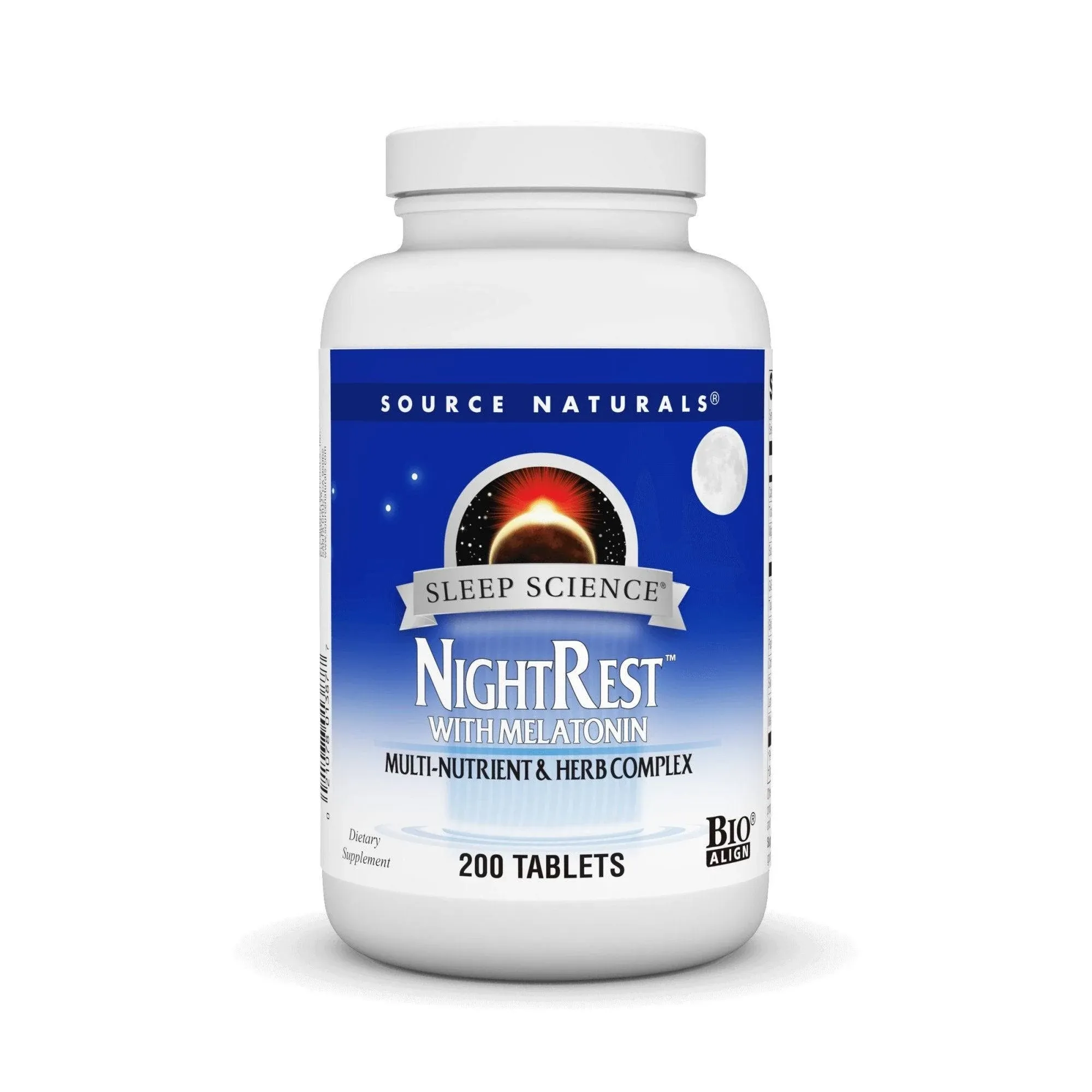 Source Naturals NightRest with Melatonin - 200 Tablets