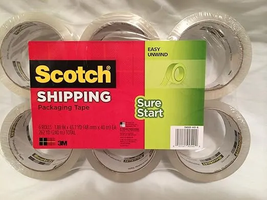 3M Scotch Sure Start Shipping Packaging Tape