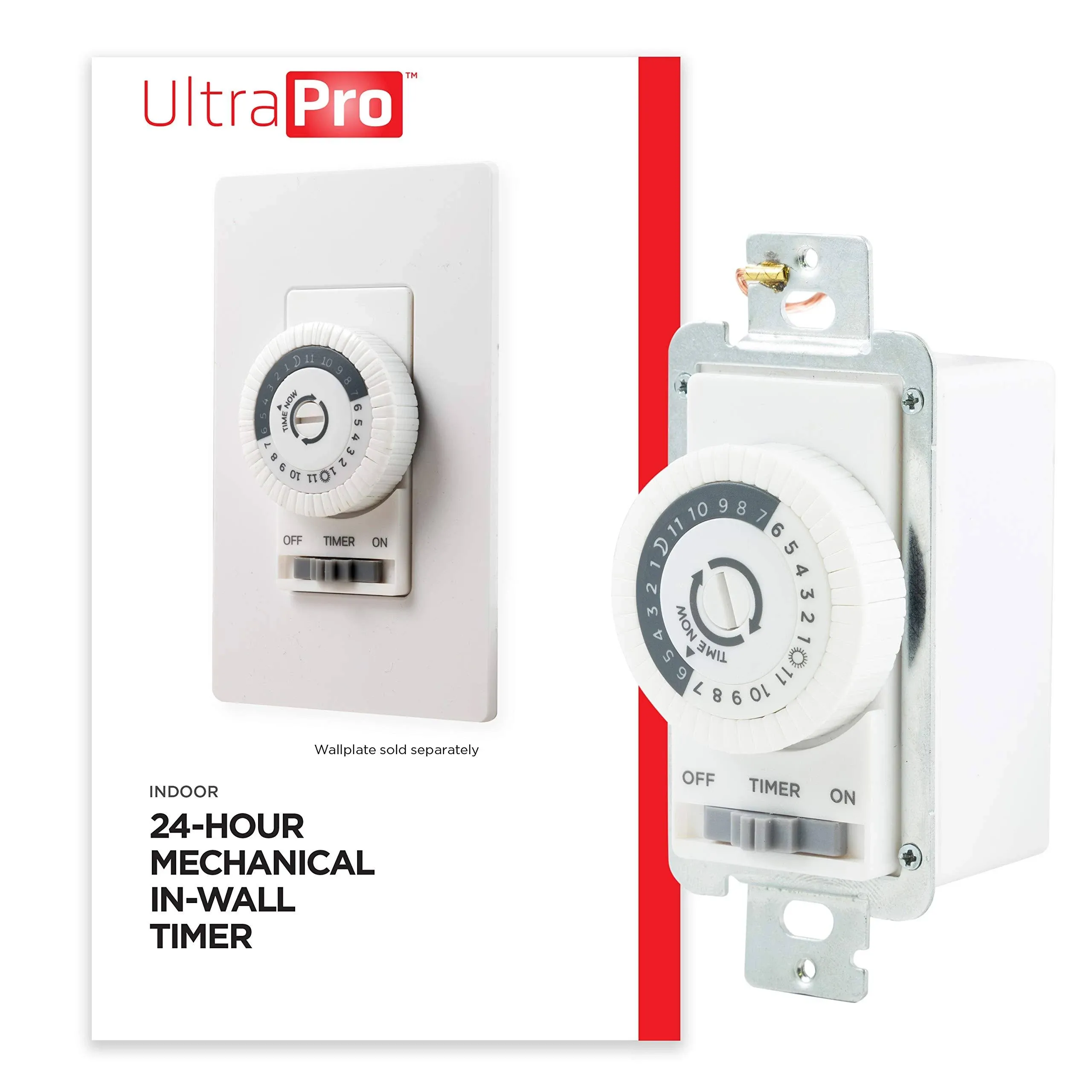 UltraPro 24-Hour Mechanical In-Wall Timer